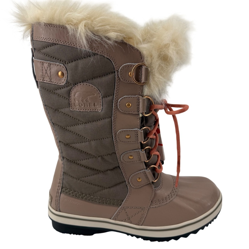 Sorel Tofino II Women Winter Snow Boots Waterproof Faux Fur Elk 7.5 NL2332-264